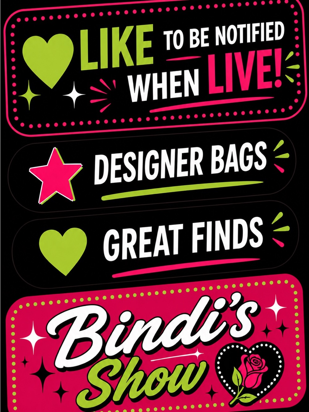 Tammy's Show Promotional Poster - Bright Pink & Lime Graphic